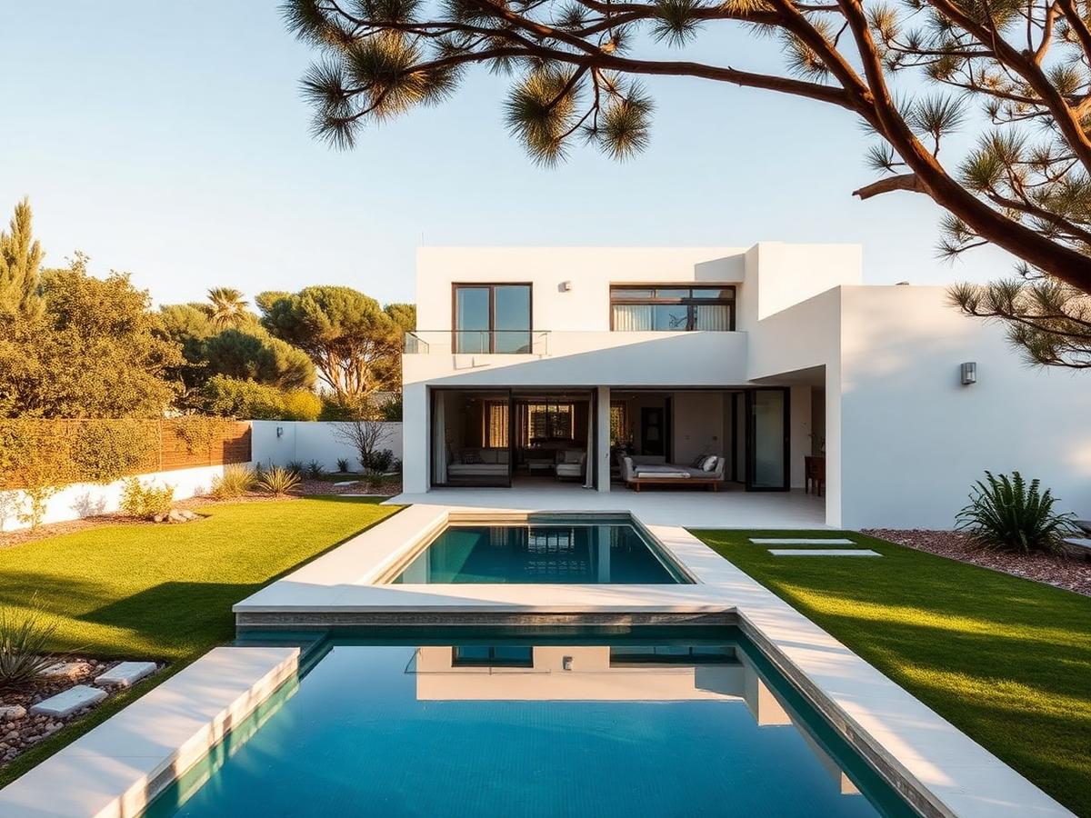 New build villa with garden in San Miguel de Salinas